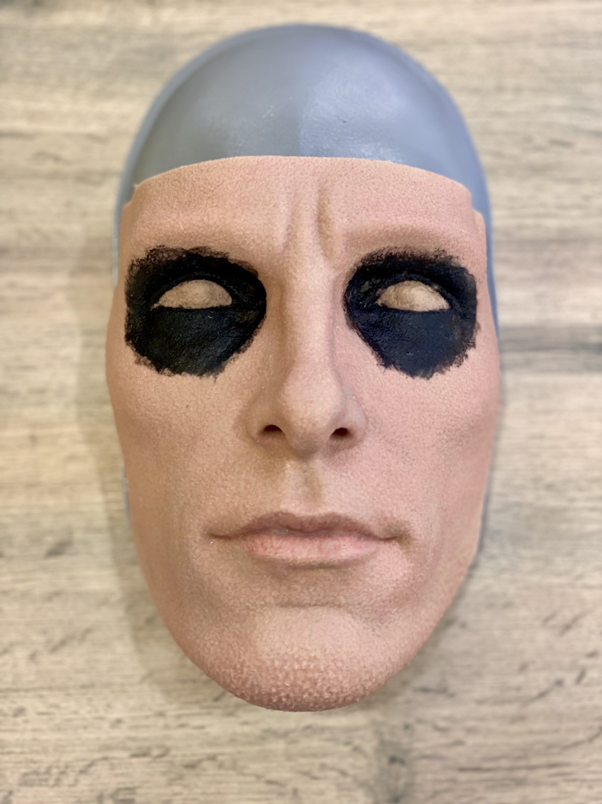 Batman Cowl Christian Bale Silicone Face 1:1 Prop Hyper Real.