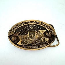 Tractor Implement Supply Co TISCO Vintage 90s Belt Buckle