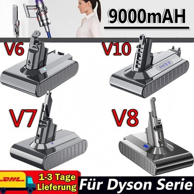 9000mAh Für Dyson V8 Akku V6 V7 V10 akku SV10 Animal Absolute Staubsauger 8AH DE
