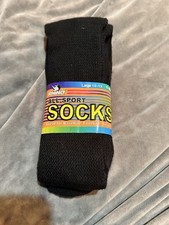 New 1 Pair Champion Sports Rhino All-Sport Socks in Black - Size large 10-13