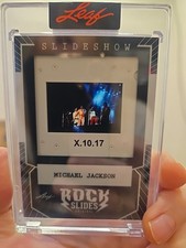 2026 Leaf Slideshow Rock Slides Original Film Slide - Michael Jackson