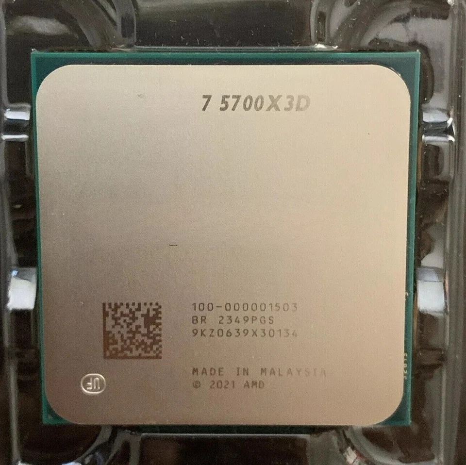 CPU AMD Ryzen 7 5700X3D 8-Core 16-Thread 4.1GHz Socket AM4 Desktop Gaming - Image 2 of 4