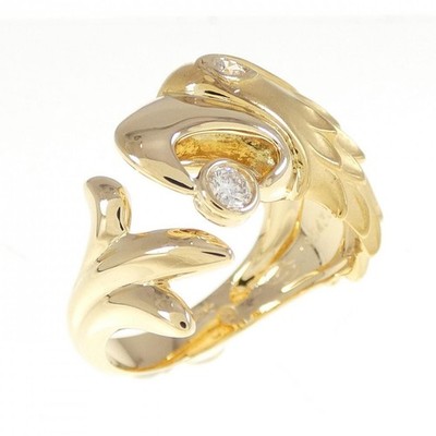 Carrera y Carrera Diamond Ring 18K Yellow Gold Size US 6.5 Women's Fine Jewelry