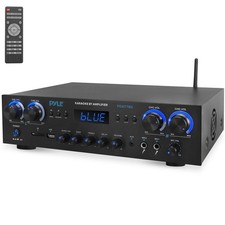 Pyle Compact Home Theater Amplifier Stereo Receiver with Bluetooth 800 Watt 