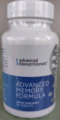 Advanced Bionutritionals Memory Formula 60 Tablets Exp 12/2026
