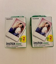 Fujifilm Instax Mini Instant Film ISO 800 20 Exposures 2 PACK Exp 09/2024