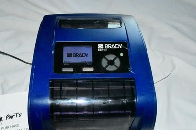 BRADY BBP12 LABEL PRINTER-FOR REPAIR PARTS-AS IS-POWERS ON-GOOD MOTOR 517B3