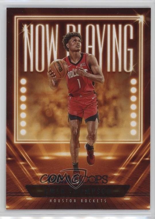 2023-24 Panini NBA Hoops Now Playing Amen Thompson #18 Rookie RC 1cl3