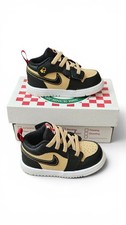 Nike Jordan 1 Low Alt SE Toddler Sneakers 5C Unisex Black Cream