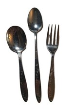 Antique Sterling Silver "Lullaby" 3 Piece Baby Feeding Set