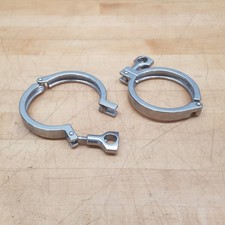 Lot Of 2 - Unbranded Sanitary Clamp, 3, Wing-...