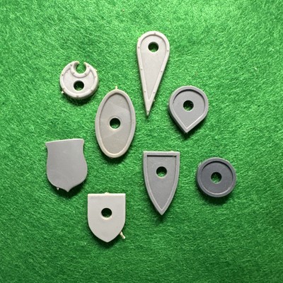 Warhammer Classic Fighter Shields x8 Mix Bits Lot 80s Games Workshop Citadel  