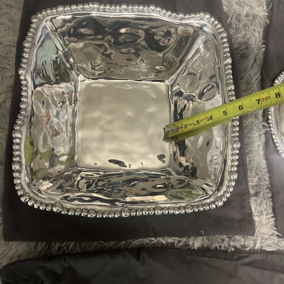 Beatriz Ball Fine Ware prato oval de pérola tigela quadrada & Wilton Company 10 peças - Imagem 4 de 4