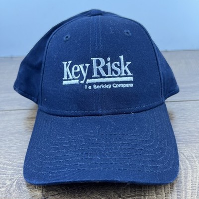 Key Risk Hat Key Risk Baseball Hat Blue Adjustable Hat Adult Size Hat Blue Cap