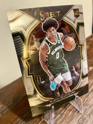 Panini Select 22-23 Marjon Beauchamp Milwaukee Bucks #75 Rookie Card RC - NEW
