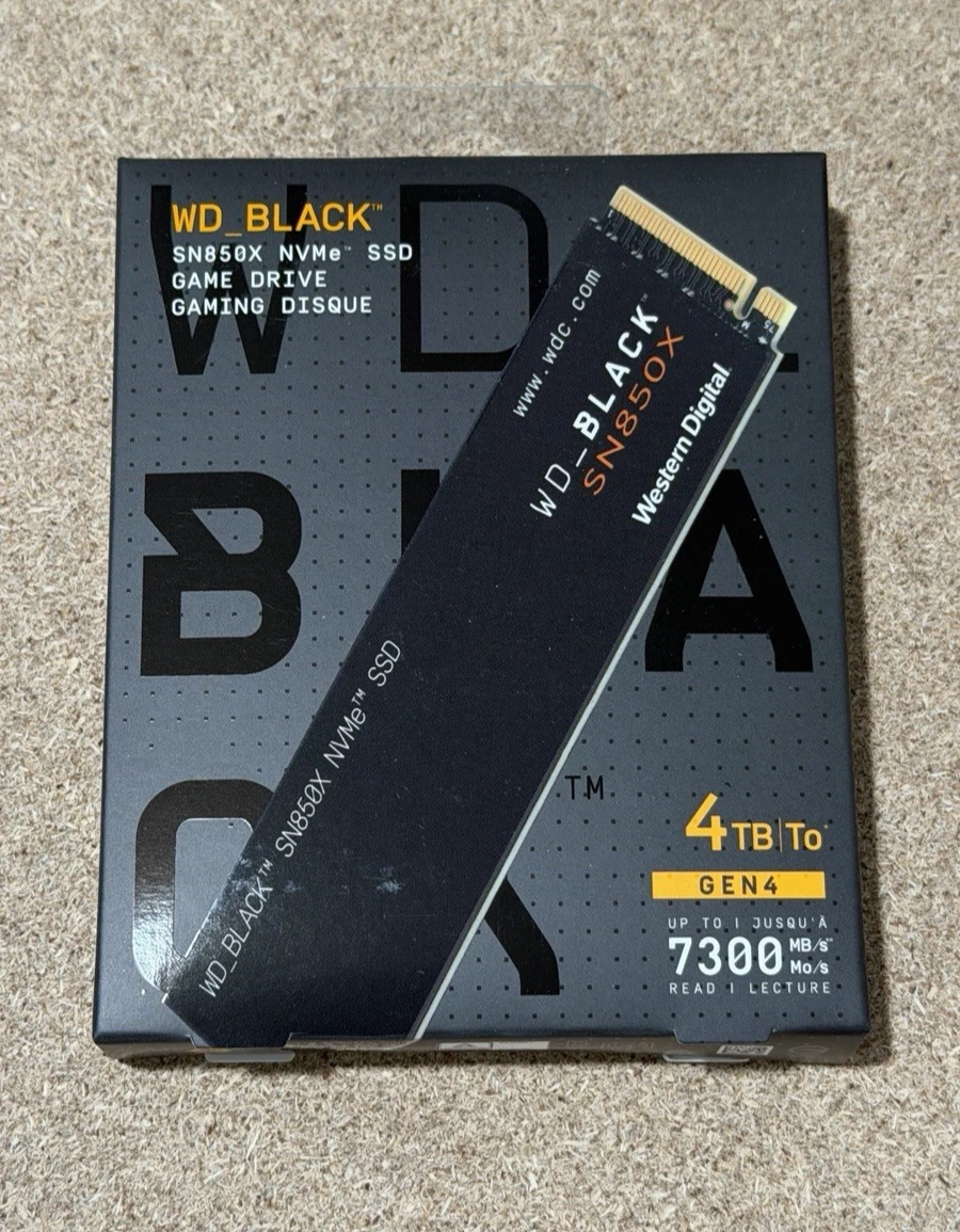 Western Digital Solid State Drives 4 TB Storage Capacity for sale