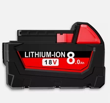 (1) NEW FOR Milwaukee 8.0AH 48-11-1865 HD M18 Battery 18V 18 Volt XC High Output