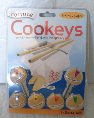 Gama Go - Fortune Cookie Sayings - Cookeys Key Caps   Set of 6 Color-Coded