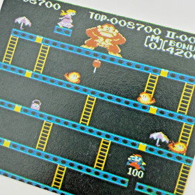 Donkey Kong Mario Pauline 1985 - Vintage Japanese Menko Card - Famicom Amada #29