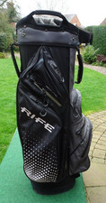 Rife Waterproof Golf Cart Trolley Bag with 15 Way Divider and Rain Hood