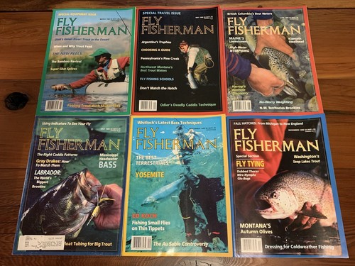 Fly Fisherman Magazine Complete Vol 19 1988 Issues 1-6 Fly Fishing Set of 6 Lot