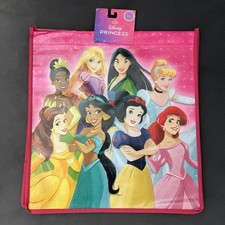 Disney Princess REUSABLE TOTE GROCERY GIFT PARTY BAG Library Beach Lunch Tote