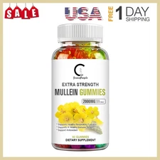 Organic Natural Mullein Leaf Capsule/Gummies For Lung Cleansing Detox Support