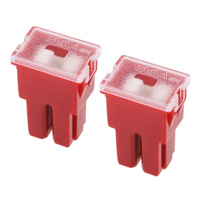 2pcs Automotive Cartridge Fuse 32V 50A Female Terminal Car Truck