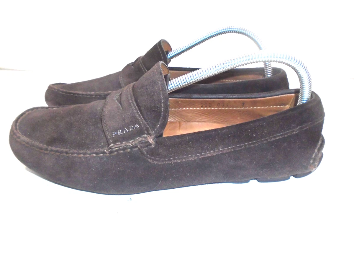 Prada Suede Driving Shoes in Brown/Coffee Men’s Size 10.5 Car Shoe By Prada Men main image 2
