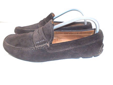 Prada Mens Brown Suede Penny Loafer Size EU 7 US 8 M COA