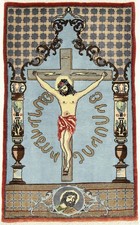 Tappeto Rugeast Ghom 91x56 cm | Tappeto lana fatto a mano | Soggiorno camera da letto