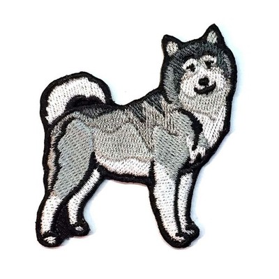Alaskan Malamute Iron On Embroidered Patch