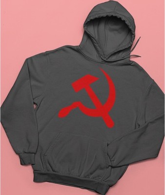 Retro Hammer und Sichel Sowjetunion UdSSR Russisches Symbol Hoodie Vintage Style