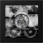 2023 Cook Islands TRAIN Steam Dream 2 oz  Black Proof Silver Coin w/ COA - 30230