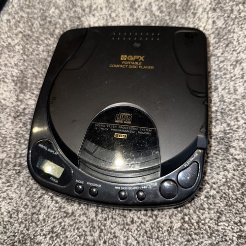 Lettore compact disc portatile GPX C3865 con accessori. Si accende. Non Gioca - Foto 4 di 7