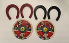 Vintage Roy Rogers & Trigger Horseshoe Game Ohio Art (2 Tin Bases) NO POLES