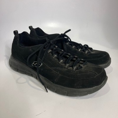 Skechers synergy trend setters sneakers all black Y2K womens size 10 activewear