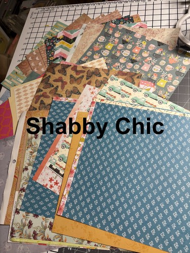 Assorted Collection of 12 X12 Scrapbook Paper Lot