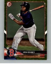 2018 Bowman Josh Ockimey BP34 Prospects Camo Boston Red Sox