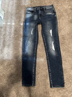 Arizona Advance Flex 360 Mens Jeans 29x31(Actual) Skinny Distressed Stretch 