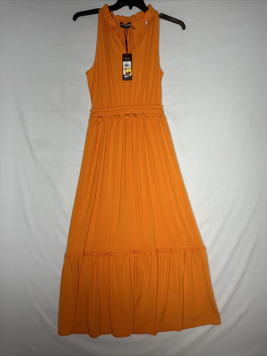 Karl Lagerfeld Paris Women's Sleeveless Tiered Maxi Dress Size S | eBay