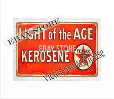 house decoration Texaco Light of the Age Kerosene metal tin sign