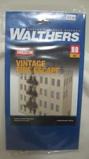 Walthers Cornerstone HO Vintage Fire Escape Kit #933-3729 New in Box
