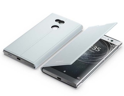 NEW Genuine SONY SCSH20 Stand Cover Case for Xperia XA2 Ultra H4233 6.0" -Silver - Zdjęcie 2 z 8