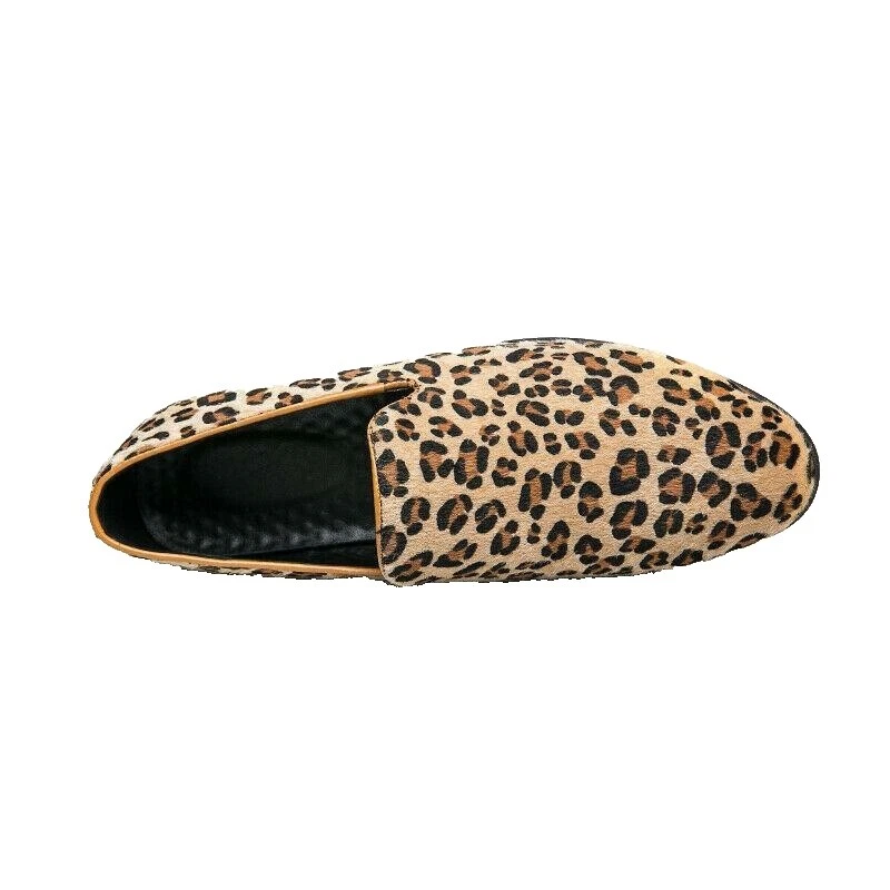 Animal Print Suede Casual Shoes for Men