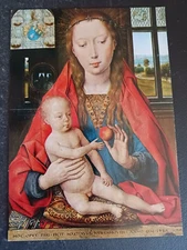 postcard art Hans Memling Diptych Maarten van Nieuwenhove Left panel Dutch