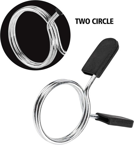 Olympic Barbell Clamps Collars 2 Pack Weight Bars Lock Dumbbell for Strength 2″ - Picture 4 of 6