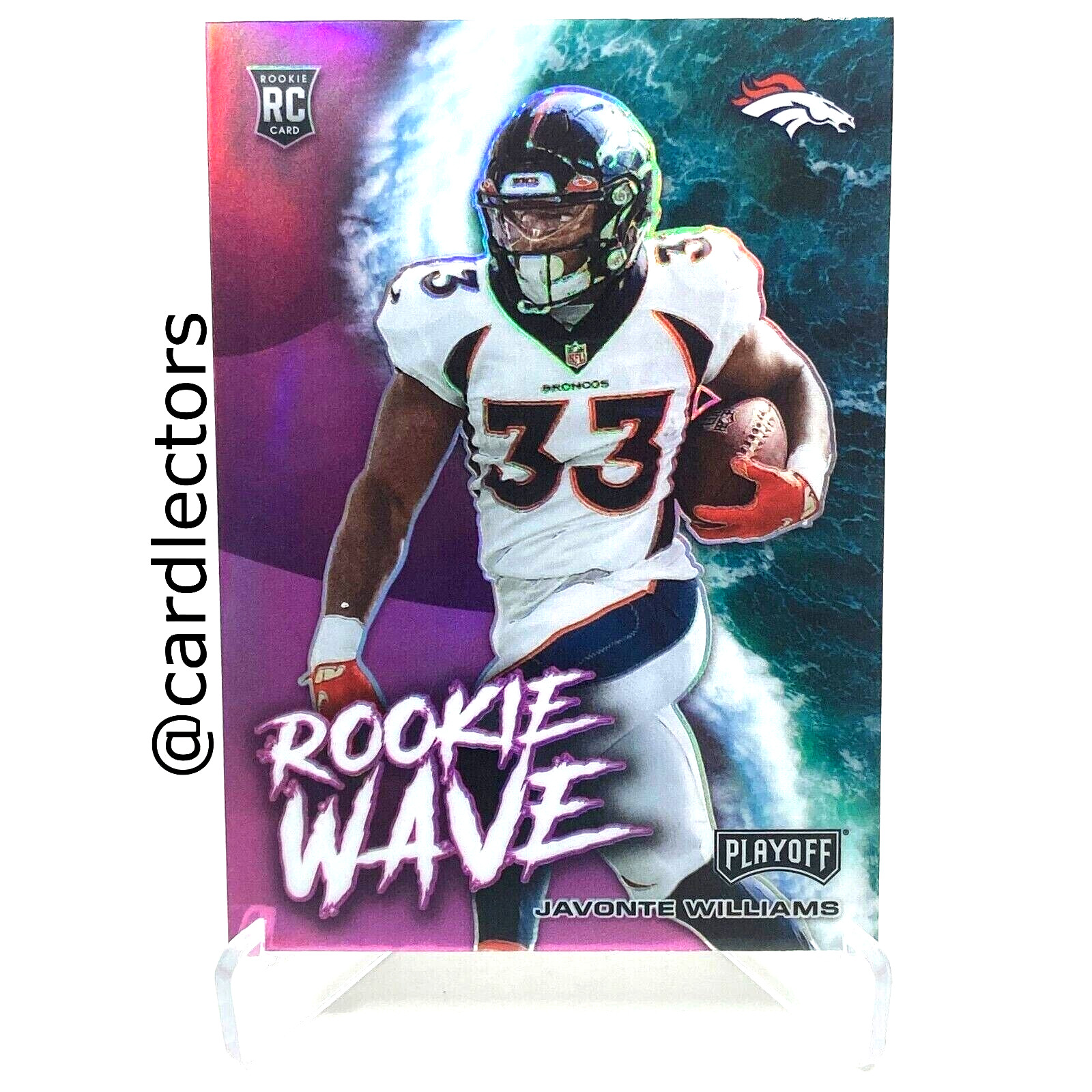 2021 Panini Playoff JAVONTE WILLIAMS Rookie Wave #RW-JWI Pink PRIZM SP BRONCOS