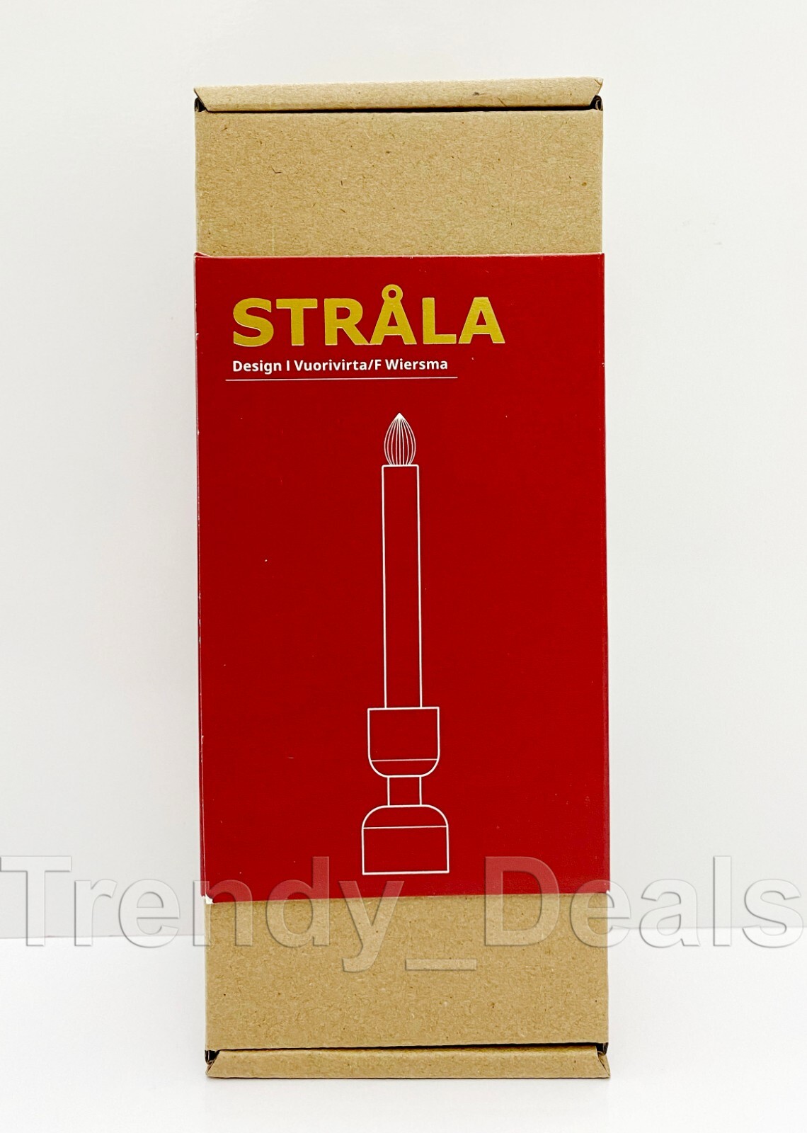 Ikea STRALA LED Candlestick Light Candle Holder BatteryOperated Black