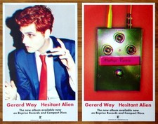GERARD WAY Hesitant Alien Ltd Ed 2 RARE Tour Posters Lot! MY CHEMICAL ROMANCE